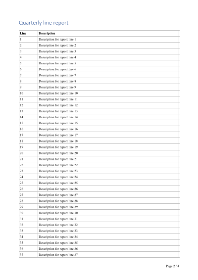 Page 2: the report, keeping its own styles